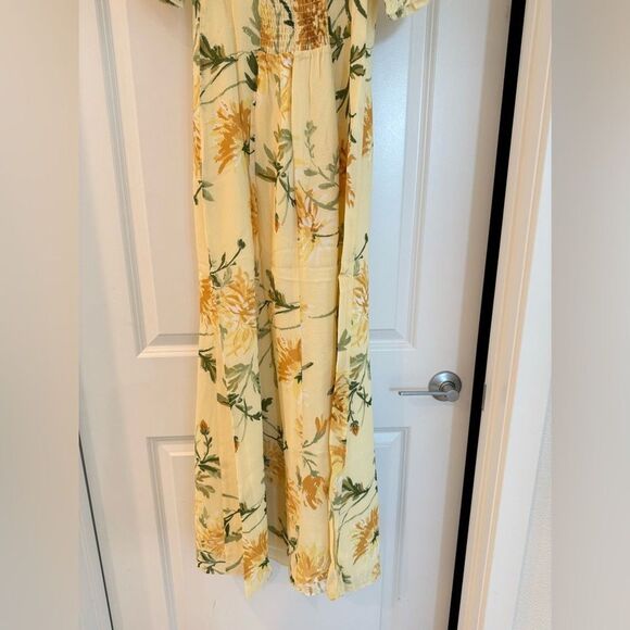 NWOT Reformation Gloria Dress in Honeyglow Floral Yellow Dress, size 2 - Picture 10 of 14